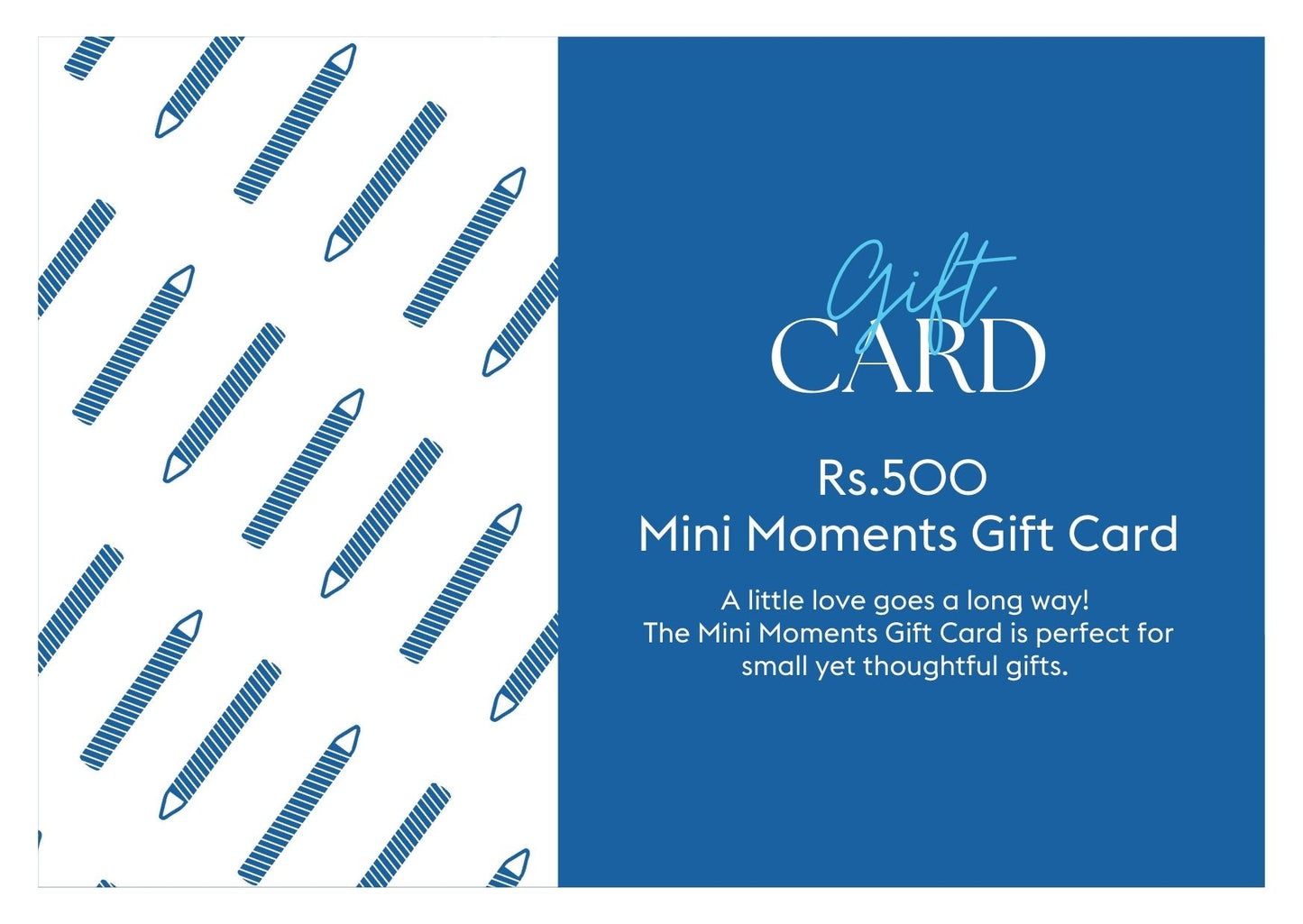 Mini Moments Gift Card