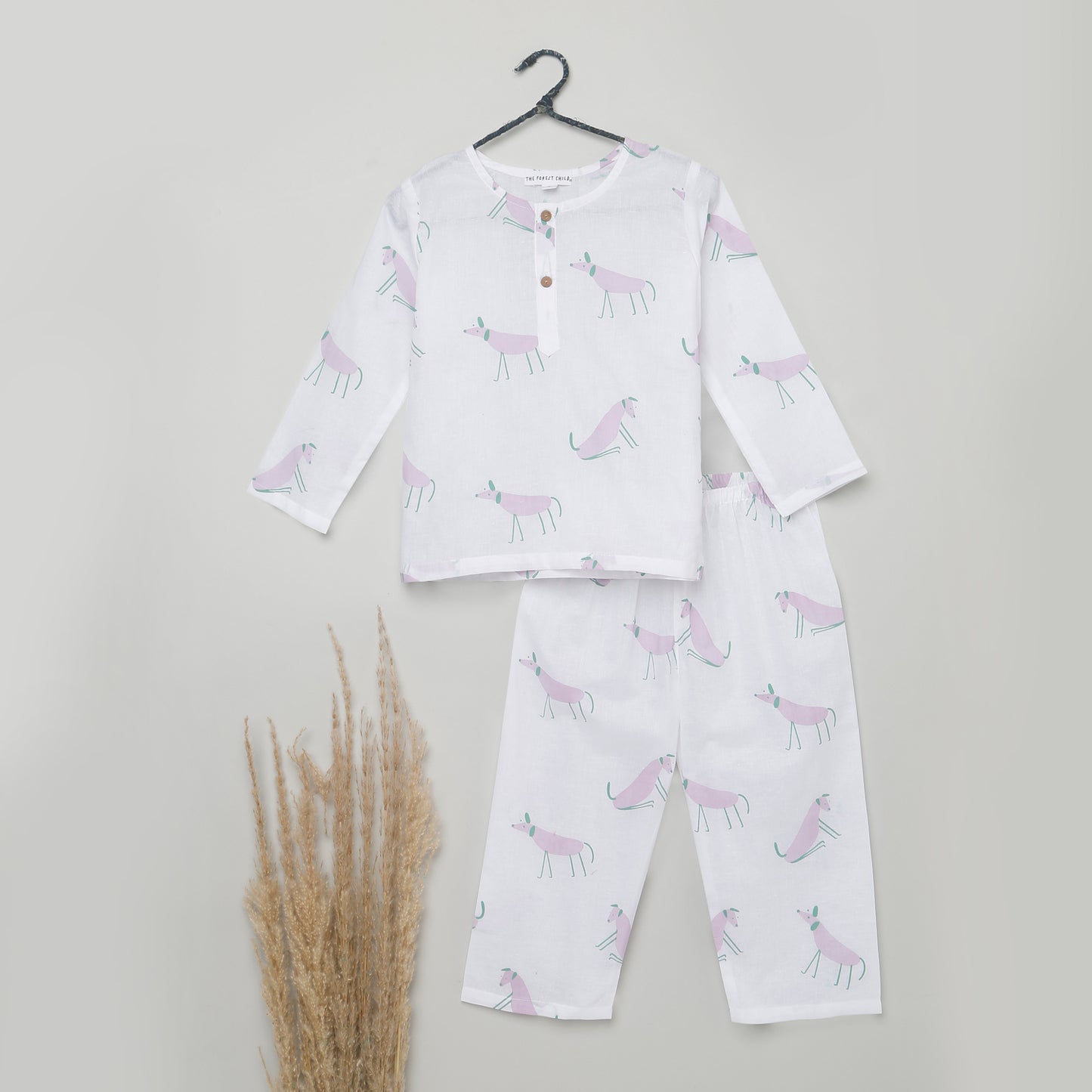 Dog Print Pyjama Set (Ages 1-6)
