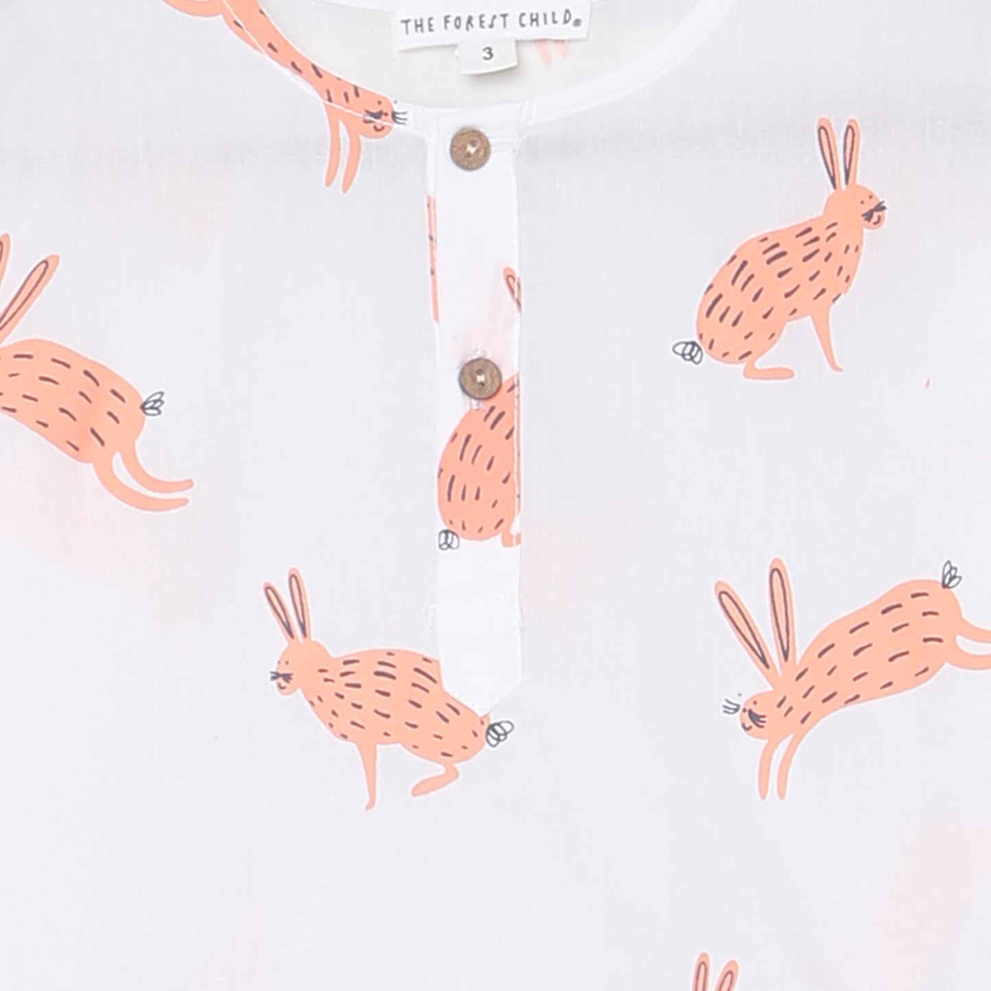 Hare Print Pyjama Set (Ages 1-6)