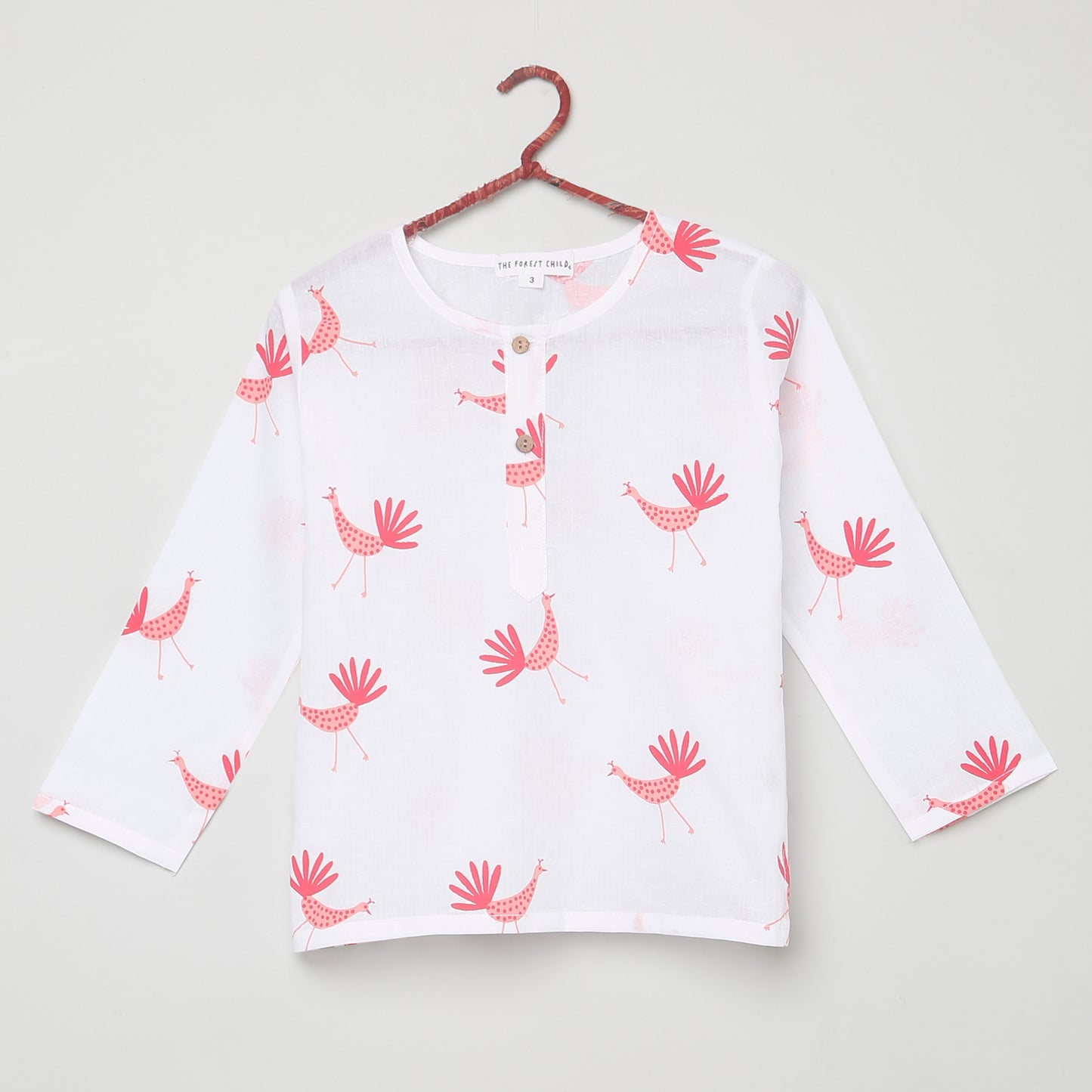 Peacock Print Pyjama Set (Ages 1-6)