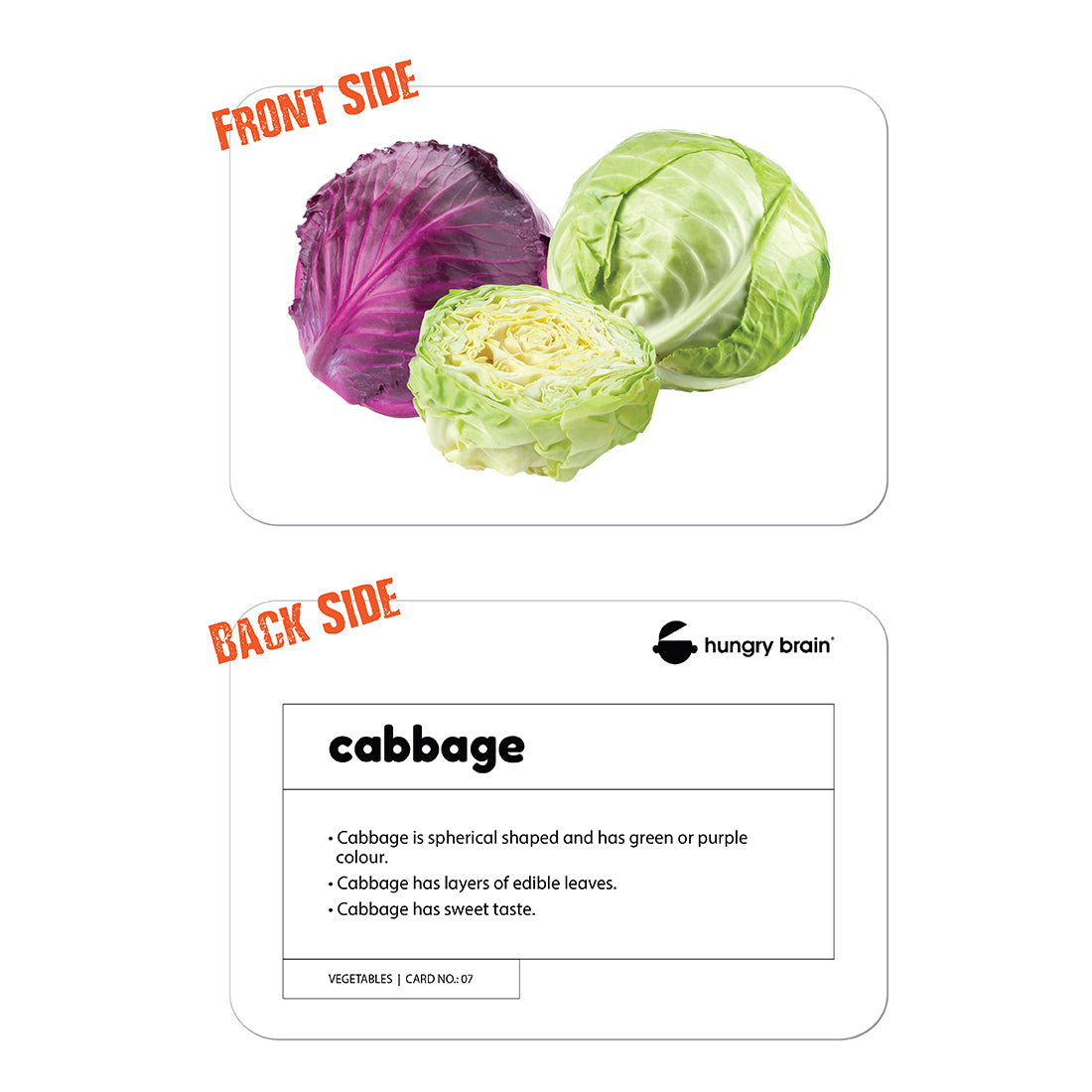 Vegetable Flash Cards