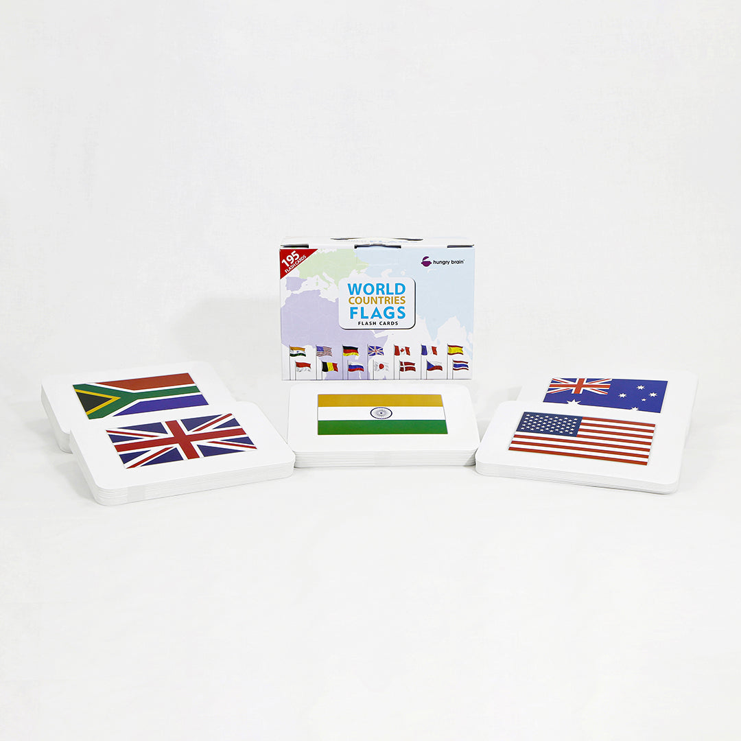 World Countries Flags Flash Cards