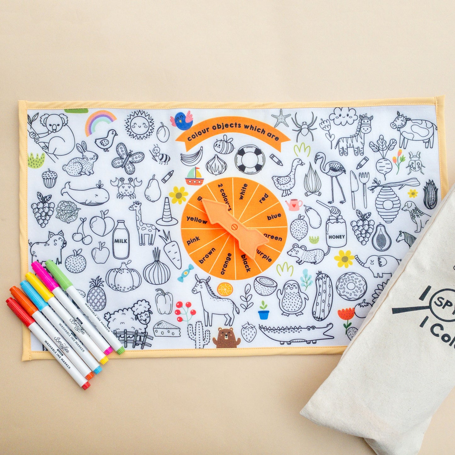 Explore and colour mat