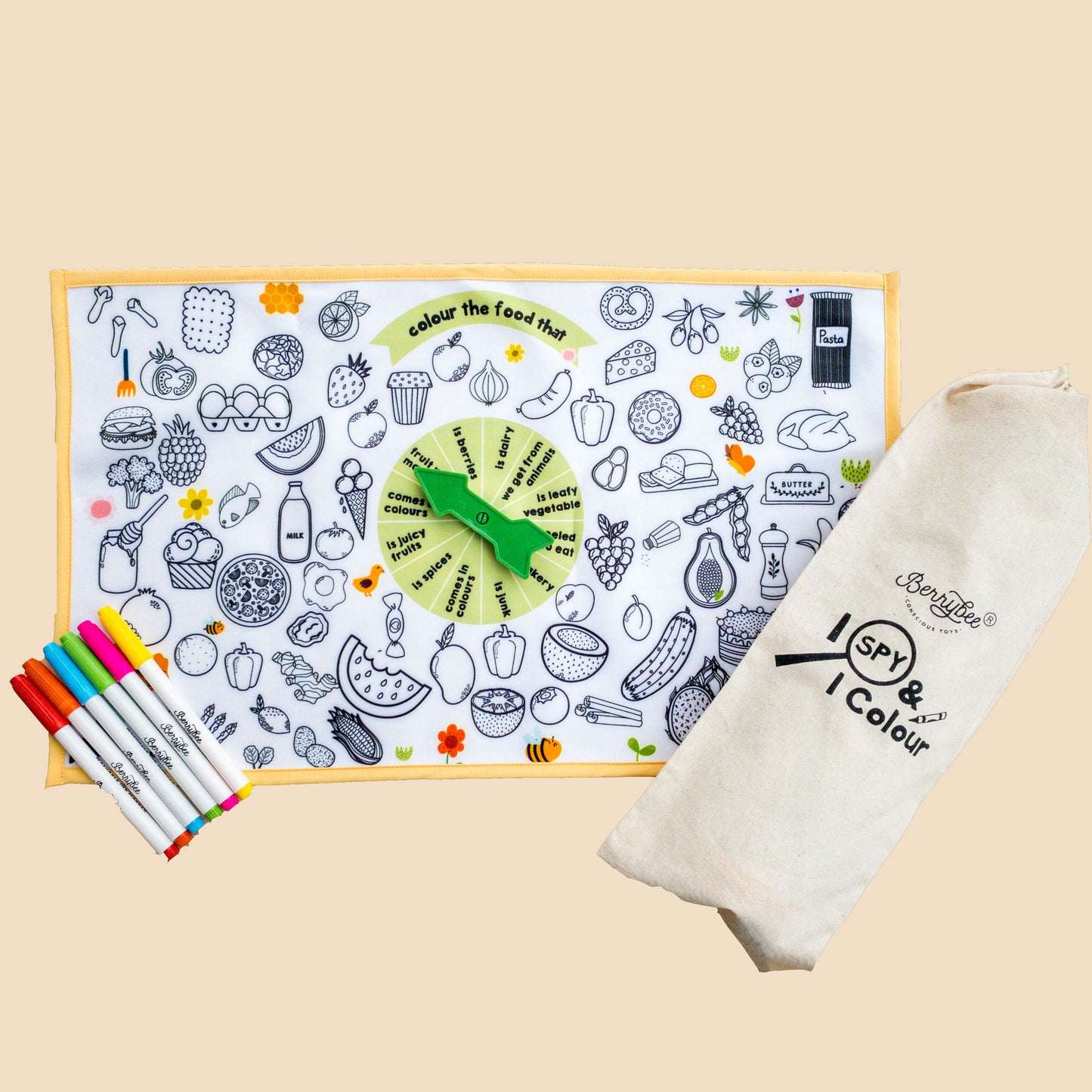 Explore and colour mat