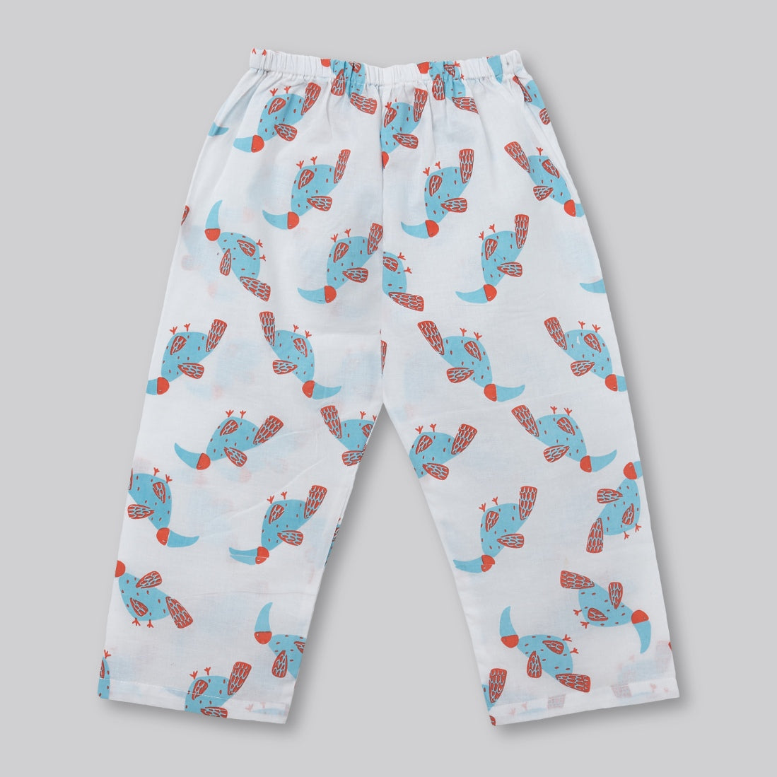 Hornbill Print Cotton Pyjama Set - Ages 1-6