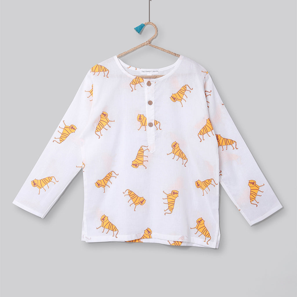 Tiger Print Pyjama Set