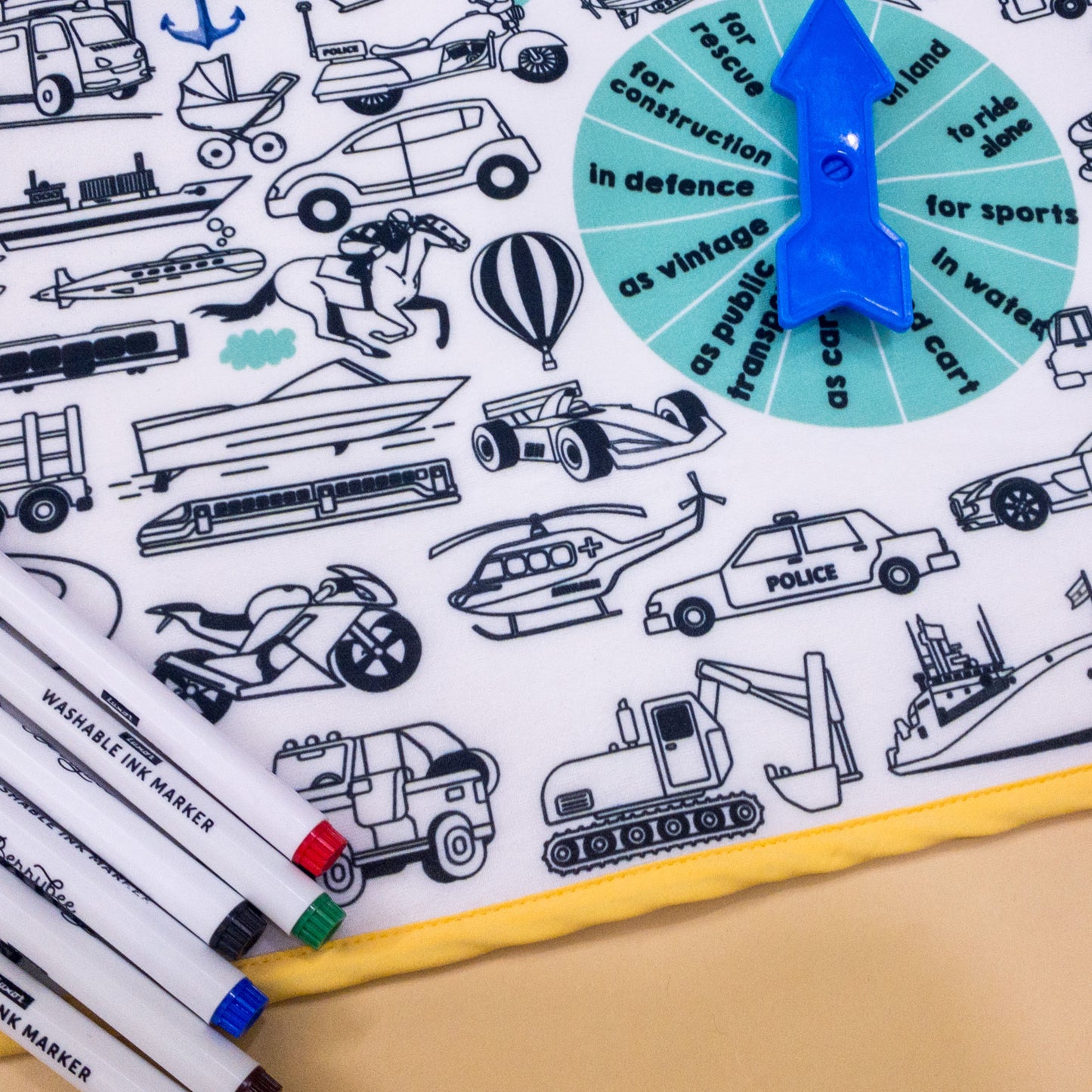 Explore and colour mat