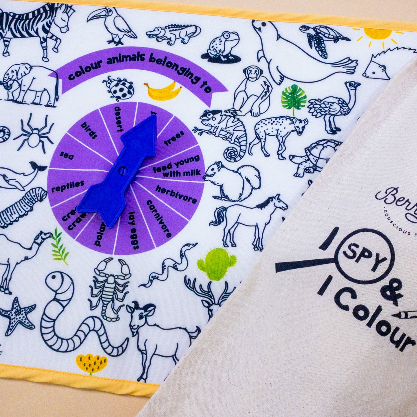 Explore and colour mat