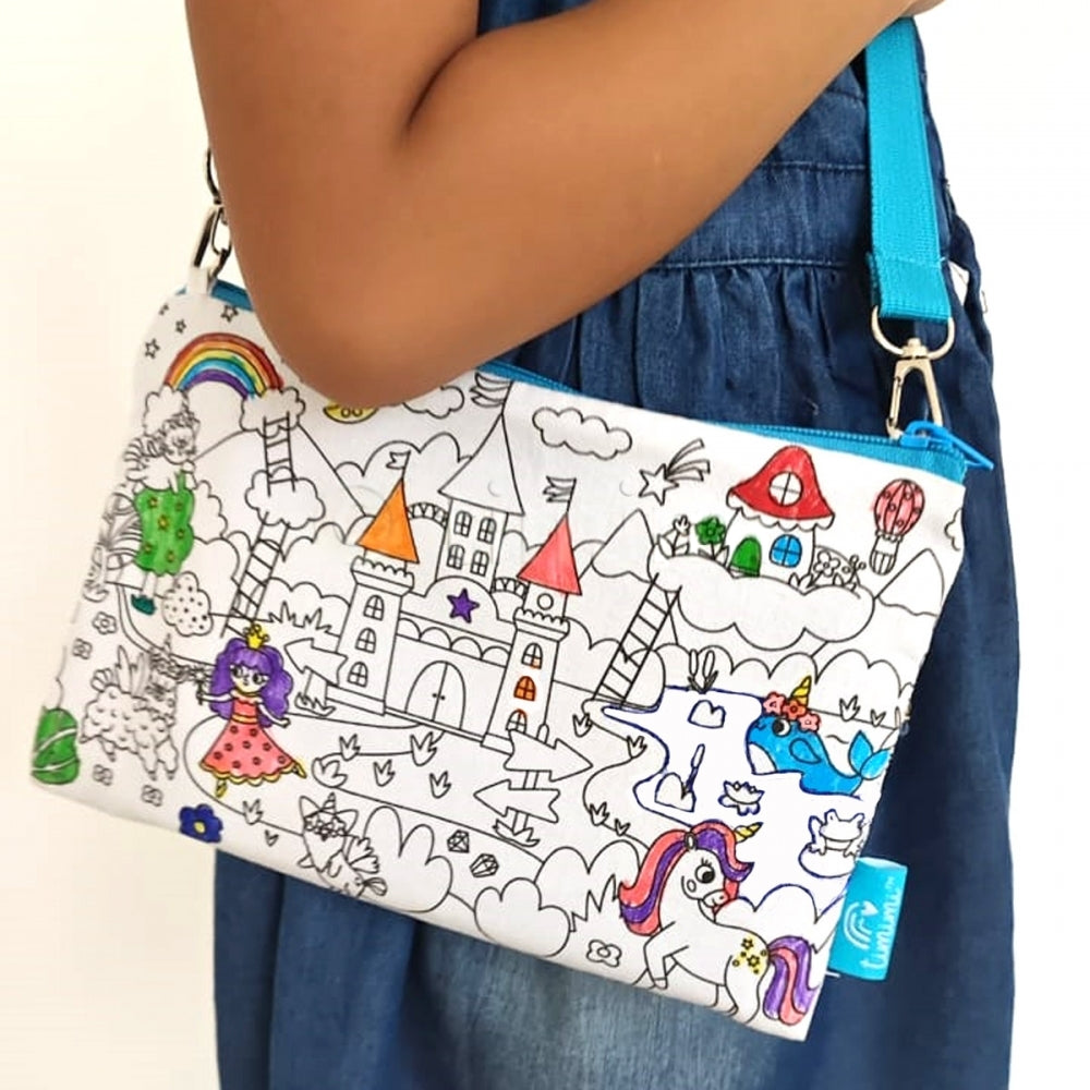 Washable Fairy Tale Colouring Bag