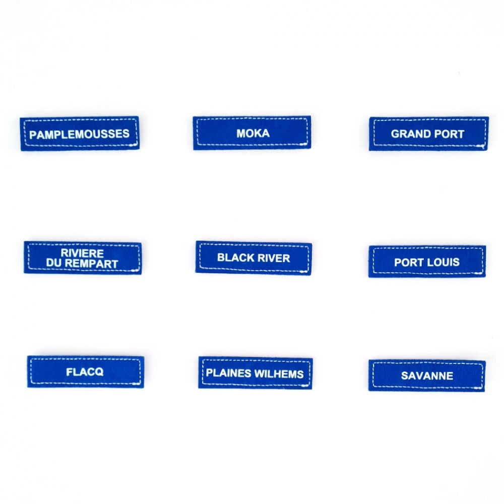 Map of Mauritius – Interactive Fabric Map with Detachable Landmarks