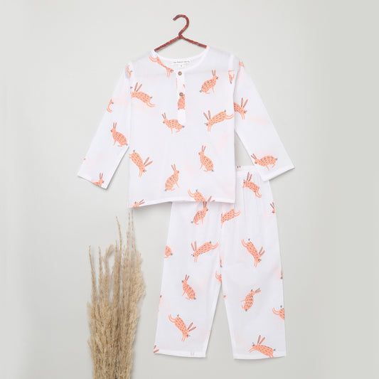 Hare Print Pyjama Set (Ages 1-6)