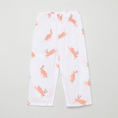 Hare Print Pyjama Set (Ages 1-6)