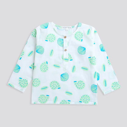 Beach Shells Cotton Pyjama Set