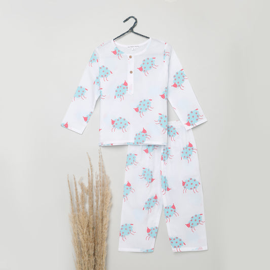 Sheep Print Pyjama Set (Ages 1-6)