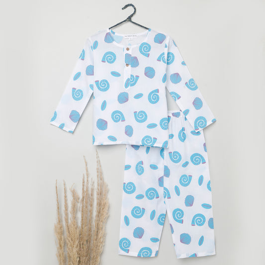 Shell Print Pyjama Set (Ages 1-6)