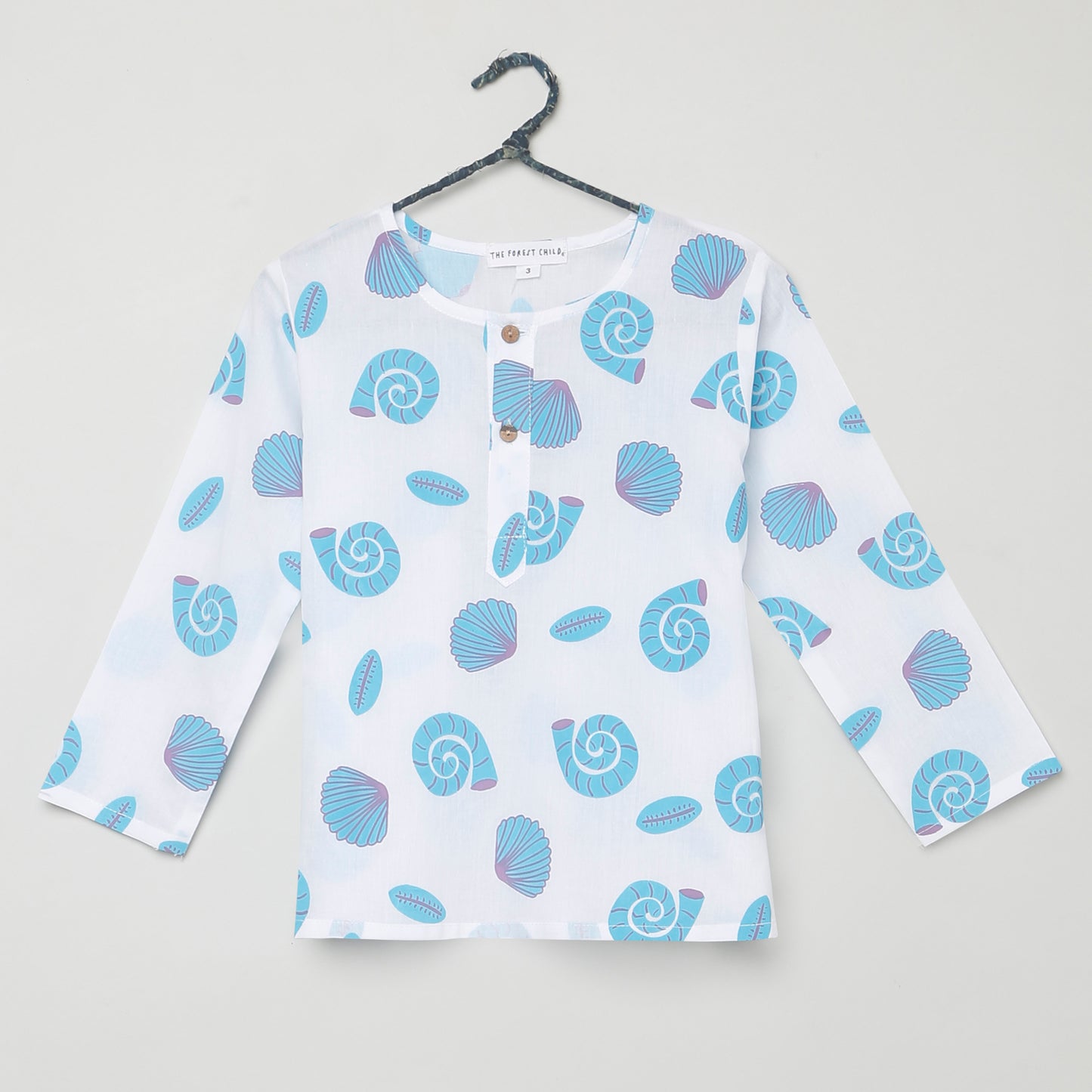 Shell Print Pyjama Set (Ages 1-6)
