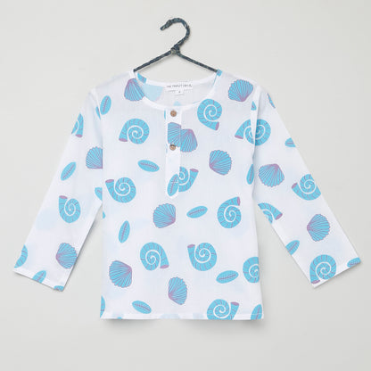 Shell Print Pyjama Set (Ages 1-6)