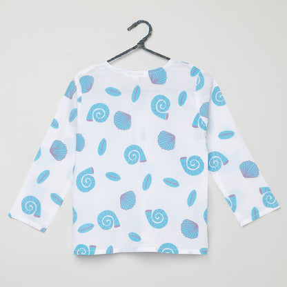 Shell Print Pyjama Set (Ages 1-6)