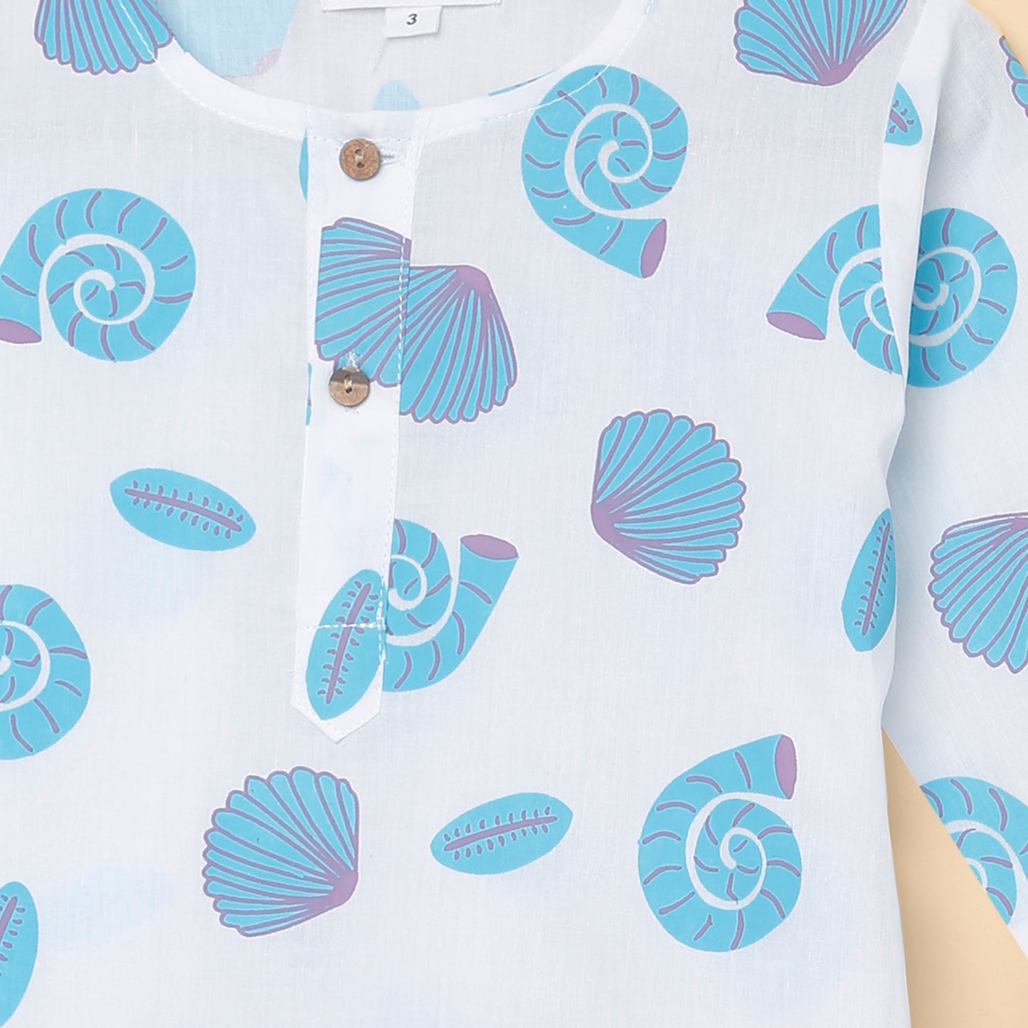 Shell Print Pyjama Set (Ages 1-6)