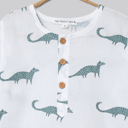 Mongoose Print Pyjama Set (Ages 1-6)