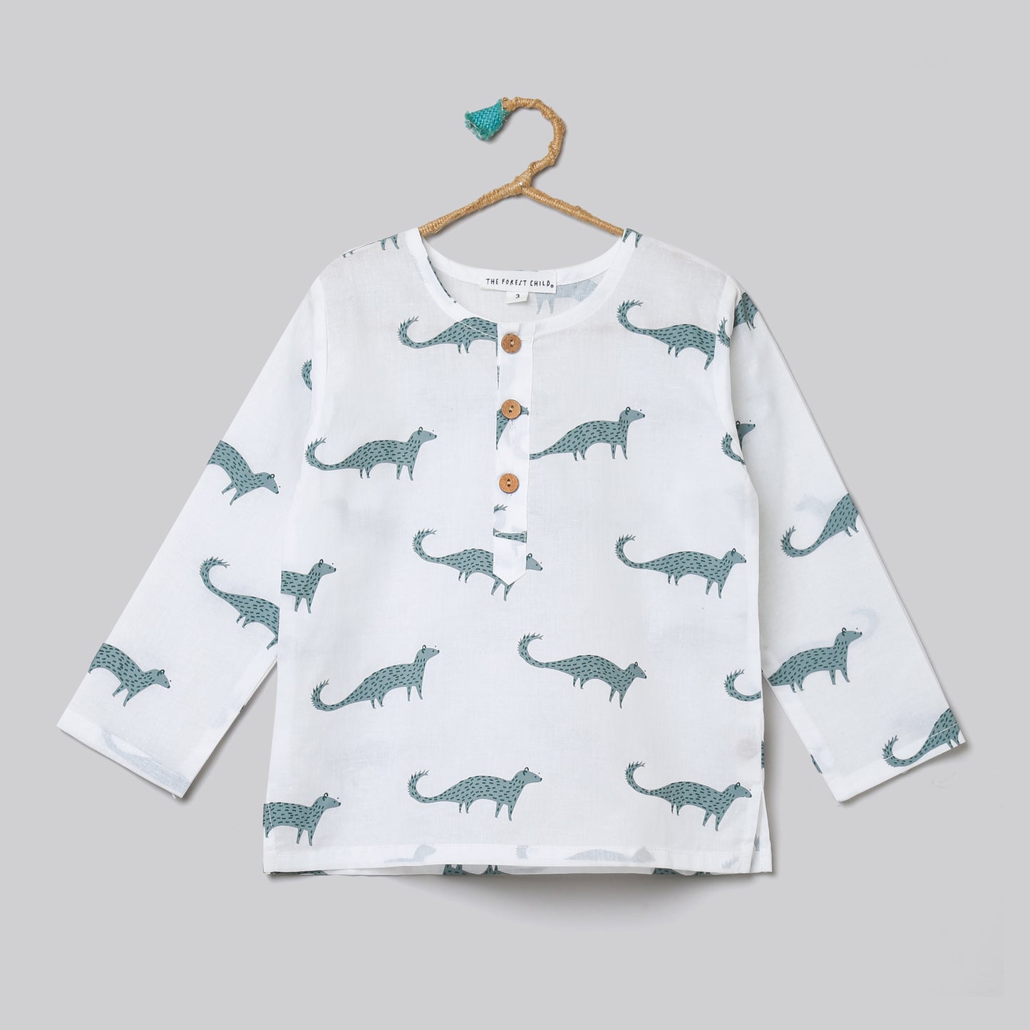 Mongoose Print Pyjama Set (Ages 1-6)
