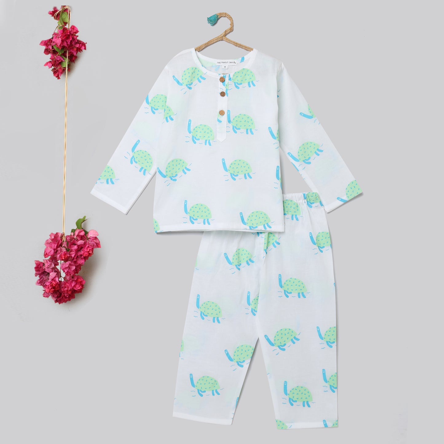 Turtle Print Pyjama Set (Ages 1-6)
