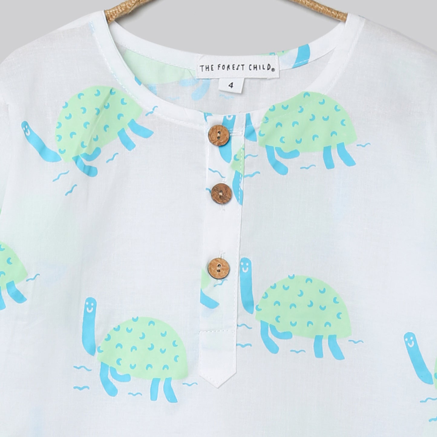 Turtle Print Pyjama Set (Ages 1-6)