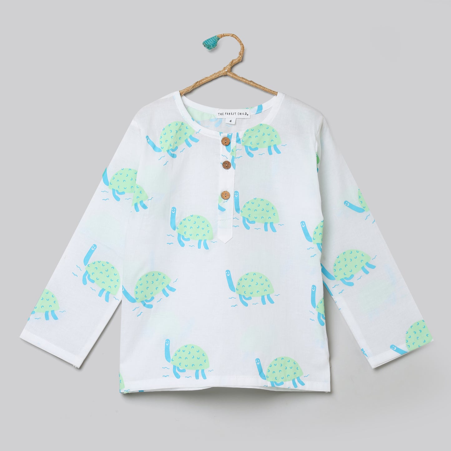 Turtle Print Pyjama Set (Ages 1-6)